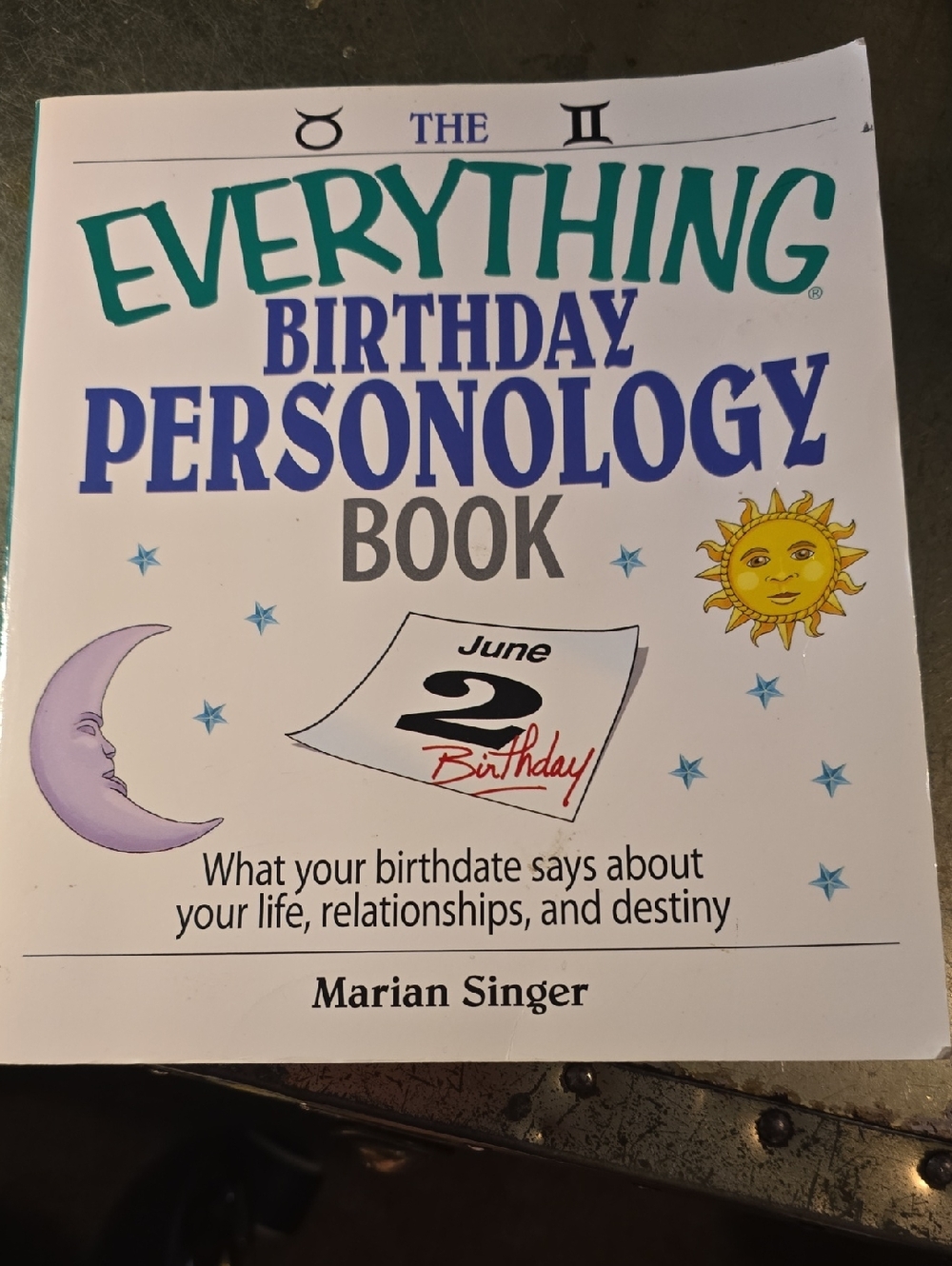 Everything Birthday Personology Book - White/Cream Cover by Marian Singer